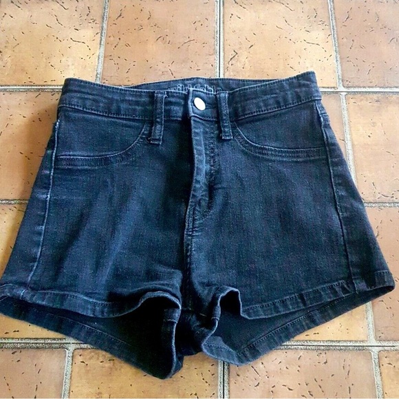 wild fable Pants - Wilde fable denim black high waisted shorts size 2